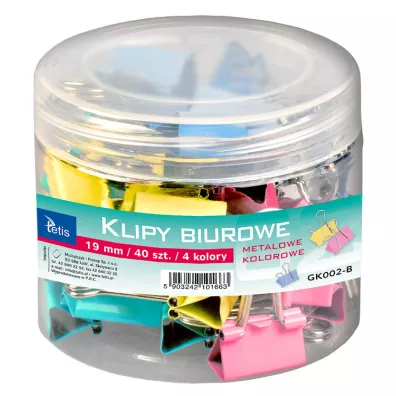Tetis Klipy kolorowe 19 mm