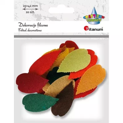 Titanum Filcowe li�cie mix 20 szt.