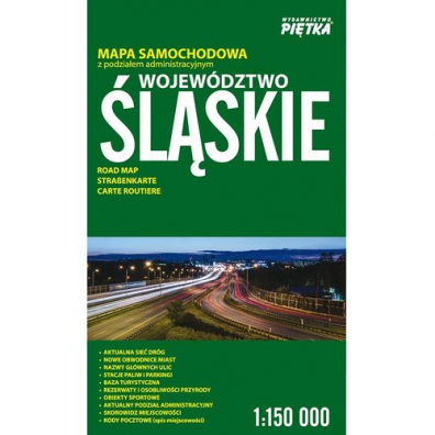 Województwo Śląskie 1:150 000 mapa samochodowa