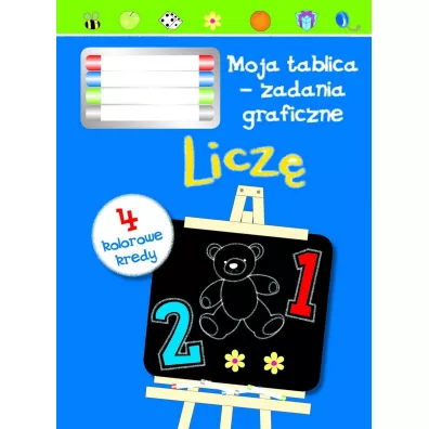 Licz�. Moja tablica. Zadania graficzne + 4 kolorowe kredy