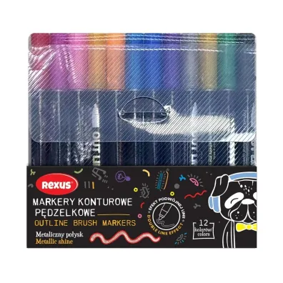 Beniamin Markery konturowe 12 kolor�w