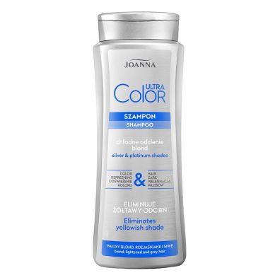 Joanna Ultra Color szampon nadający platynowy odcień do włosów blond i rozjaśnianych 400 ml