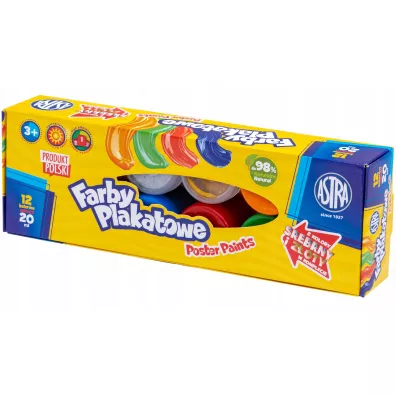 Astra Farby plakatowe 12 kolor�w