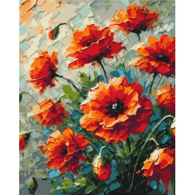 Brushme Malowanie po numerach - Maki 40x50cm
