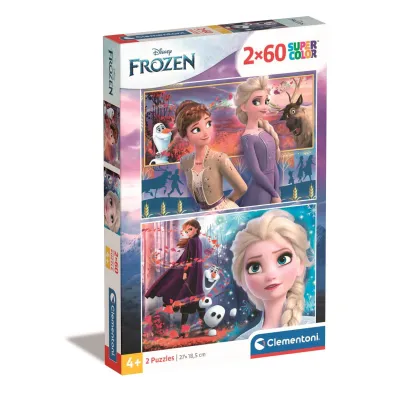 Puzzle 2x60 el. SuperColor. Frozen 2 Clementoni