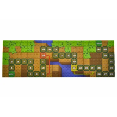Klocki konstrukcyjne Block&Steps Przygody na Safari + Gra planszowa 3w1