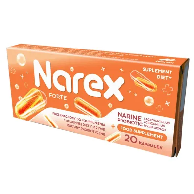 Narex Probiotyk narine forte Suplement diety 20 kaps.
