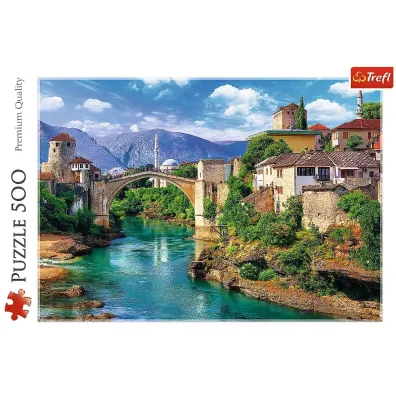 Puzzle 500 el. Stary Most w Mostarze, Bo�nia i Hercegowina Trefl