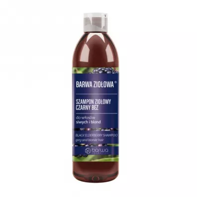 Barwa Szampon zio�owy do w�os�w siwych i blond Czarny Bez 250 ml
