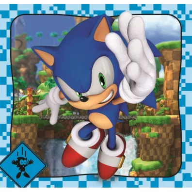 Puzzle 3x48 el. SuperColor. Sonic Clementoni