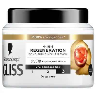 Gliss Trt Aqua Revive wzmacniaj�ca maska do w�os�w 4w1 Regenaration 400 ml