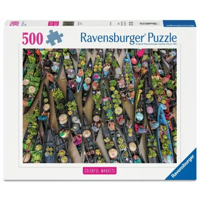Puzzle 500 Floating Market, Indonesia Ravensburger