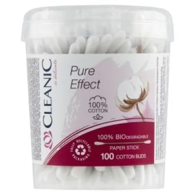 Cleanic Patyczki higieniczne w pude�ku Pure Effect 100 szt.