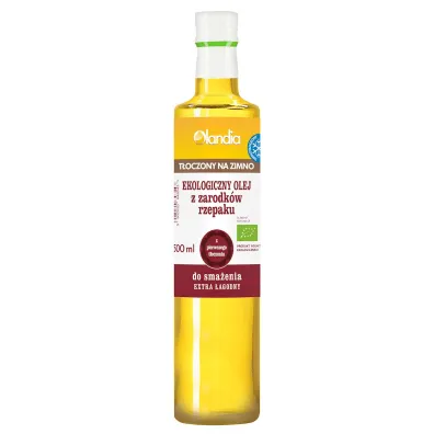 Olandia Olej z zarodk�w rzepaku do sma�enia t�oczony na zimno 500 ml Bio