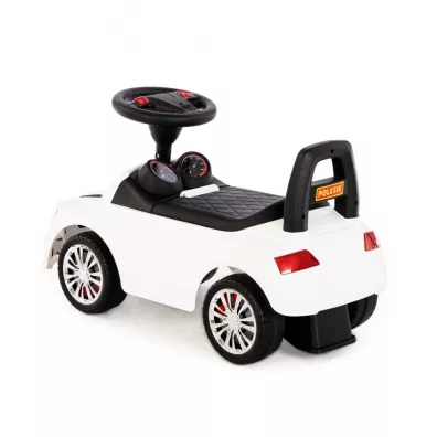 Polesie 84552 Samochd-jedzik SuperCar Nr2 z sygnaem dwikowym (biay)