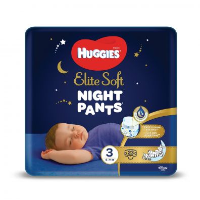 Huggies Pieluchomajtki Overnights Pants 3 (6-11kg) Elite Soft 23 szt.