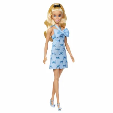 Barbie Fashionistas. Lalka w sukience niebieska Mattel