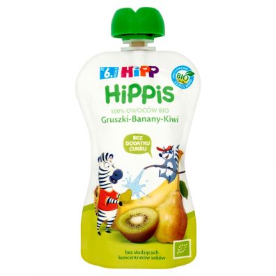 Hipp Mus owocowy Gruszki-Banany-Kiwi po 6. miesiącu 100 g Bio