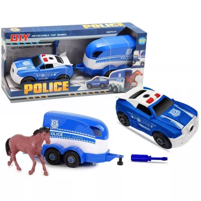 Auto policja z przyczep� rozkr�cane Trifox