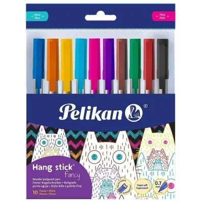 D�ugopis Hang Stick 0,7mm 10kol. PELIKAN