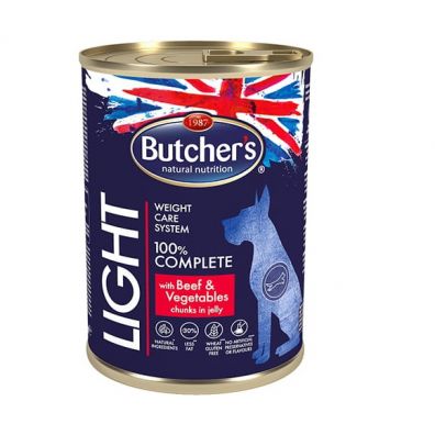 Butchers Functional Light Kawałki w galarecie z wołowiną i warzywami dla psów 400 g