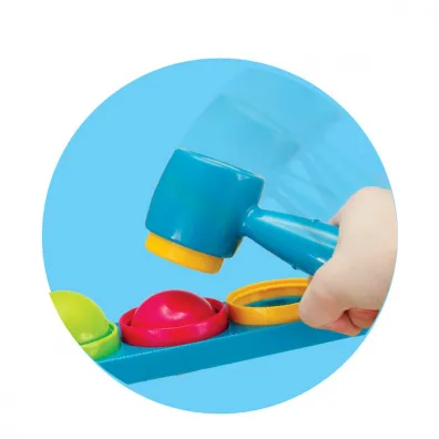 Zje�d�alnia z pi�eczkami i m�otkiem 27X8X35 SP82932 468915 ANEK Smily Play
