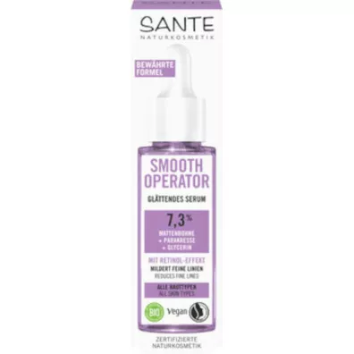 Sante Serum do twarzy wygadzajce z efektem retinolu 7,3% - vigna aconitifolia, parakres i gliceryna eco 30 ml