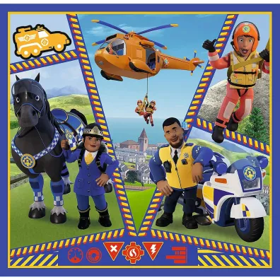 Puzzle 3w1 (20+36+50 el.) Dzie� Stra�aka Sama Trefl