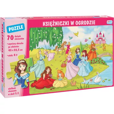 Puzzle 70 el. Ksi�niczki w ogrodzie Jako