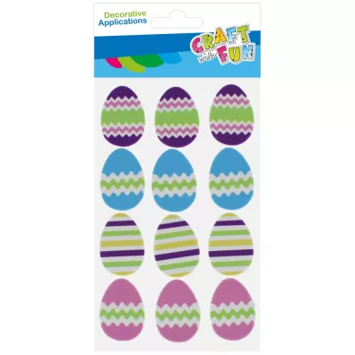 Ozdoba dekoracyjna samoprzylepna EVA Pisanki 12szt. Wielkanoc CRAFT WITH FUN 531816
