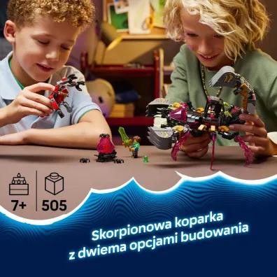 LEGO DREAMZzz Koszmarna skorpionowa koparka 71513
