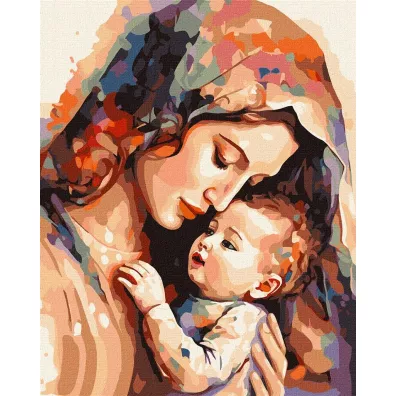 Ideyka Malowanie po numerach - Ciep�o matki 40x50cm
