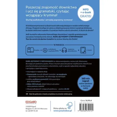 Francuski Kurs j�zykowy z krymina�em. Tous les secrets du docteur Lema�tre. Wszystkie tajemnice doktora Lemaitre. Poziom A1-A2