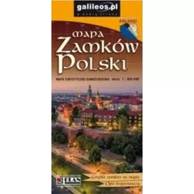 Mapa zamk�w Polski