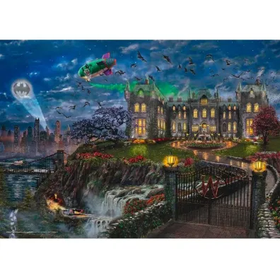 Puzzle 1000 el. PQ T.Kinkade Batman Rezydencja Bruce`a Wayne`a Schmidt Spiele-Puzzle