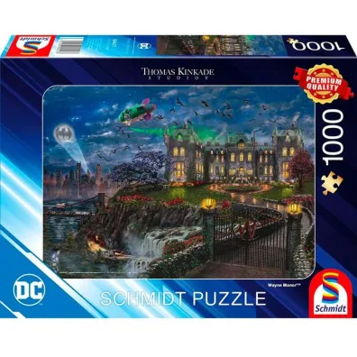 Puzzle 1000 el. PQ T.Kinkade Batman Rezydencja Bruce`a Wayne`a Schmidt Spiele-Puzzle