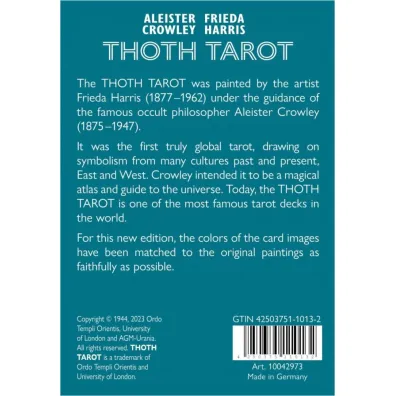 Thoth Tarot, karty De Luxe, Aleister Crowley