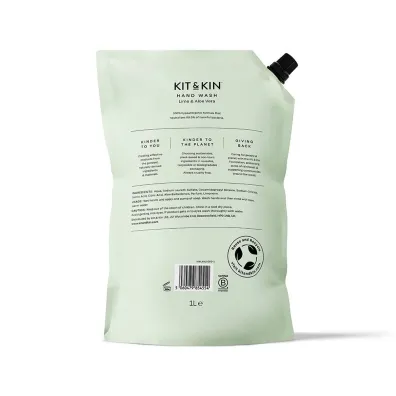 Kit and Kin Naturalne Myd�o do r�k w p�ynie, o zapachu limonki i aloesu 1 l