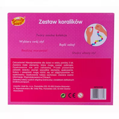 Du�y zestaw koralik�w Smily Play