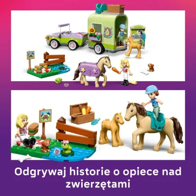 LEGO Friends Przyczepa z koniem i �rebaczkiem 42695