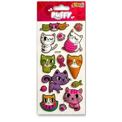 Penmate Kolori. Naklejki Puffy. Kittens PUF-5805