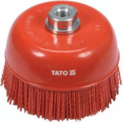 Yato Szczotka doczoowa 125 mm m14 nylon red