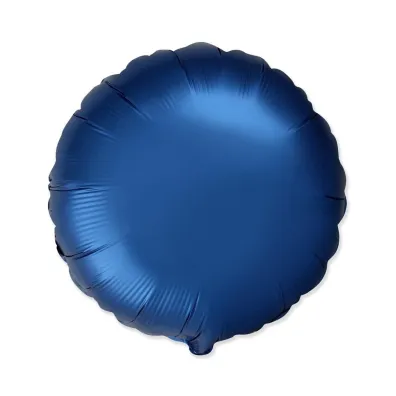 Balon foliowy Okr�g�y satynowy Navy Blue 45cm