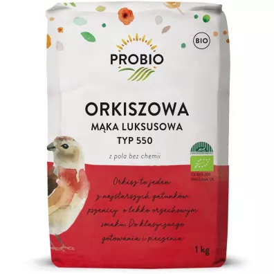 Probio Mka orkiszowa luksusowa typ 550 1 kg Bio