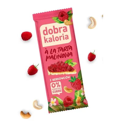 Dobra Kaloria Baton z nerkowc�w ala tarta malinowa 35 g