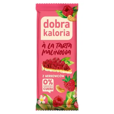 Dobra Kaloria Baton z nerkowc�w ala tarta malinowa 35 g
