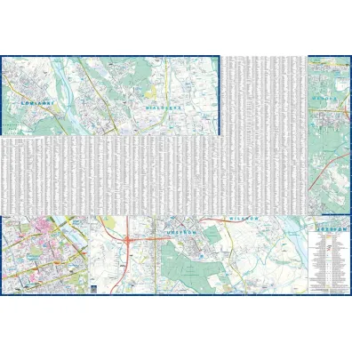 Warszawa �omianki Z�bki plan miasta 1:26 000
