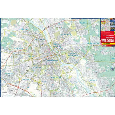 Warszawa �omianki Z�bki plan miasta 1:26 000