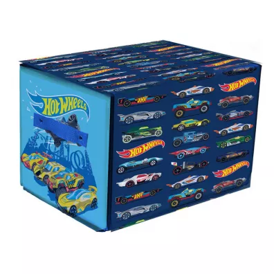 Pojemnik na autka z mat� do zabawy Hot Wheels Intek