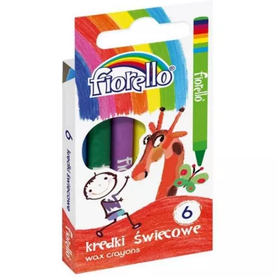 Fiorello Kredki �wiecowe 6 szt.